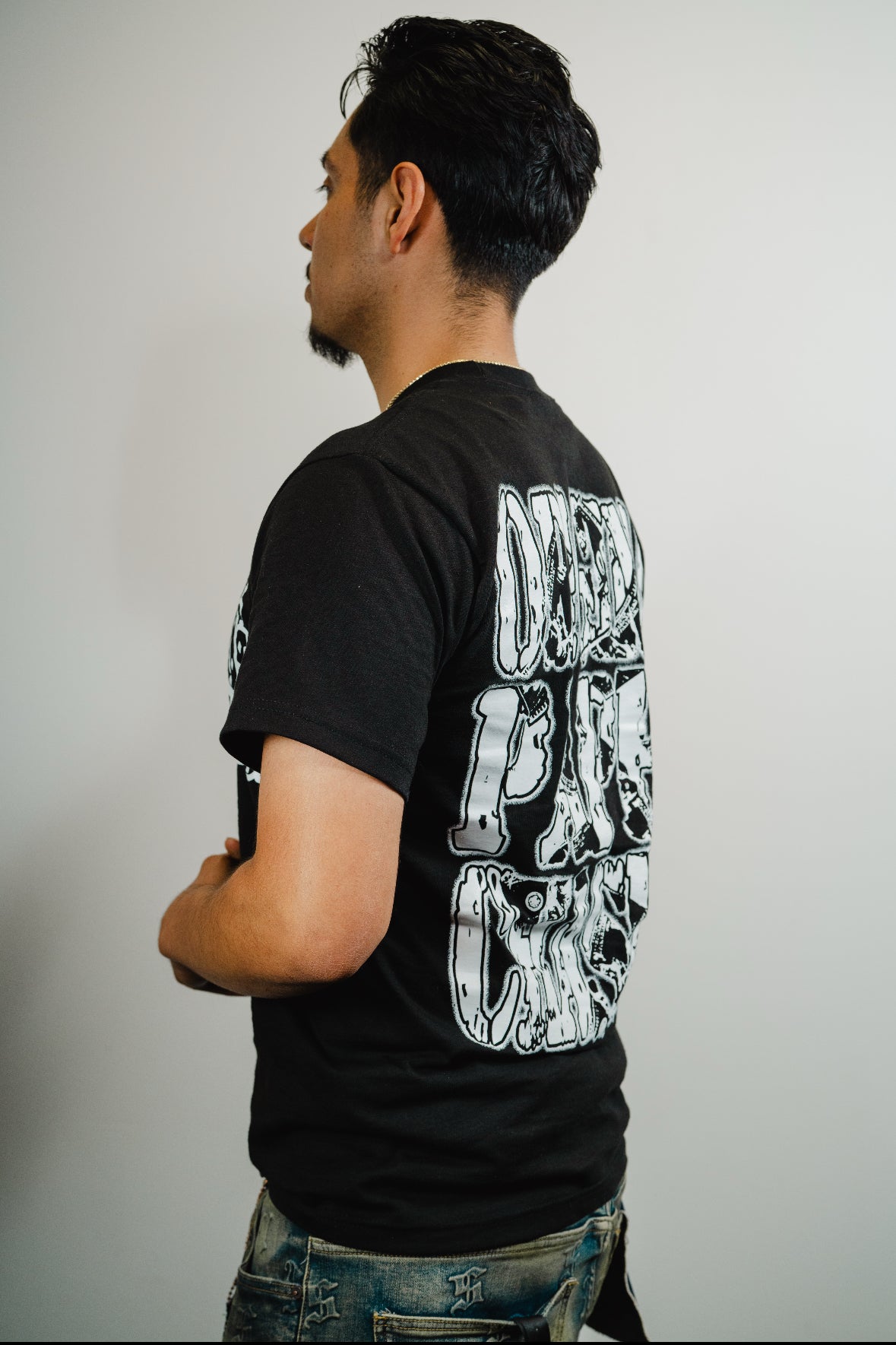 “ORIGINAL PAPER CHASERS” BLACK T-SHIRT