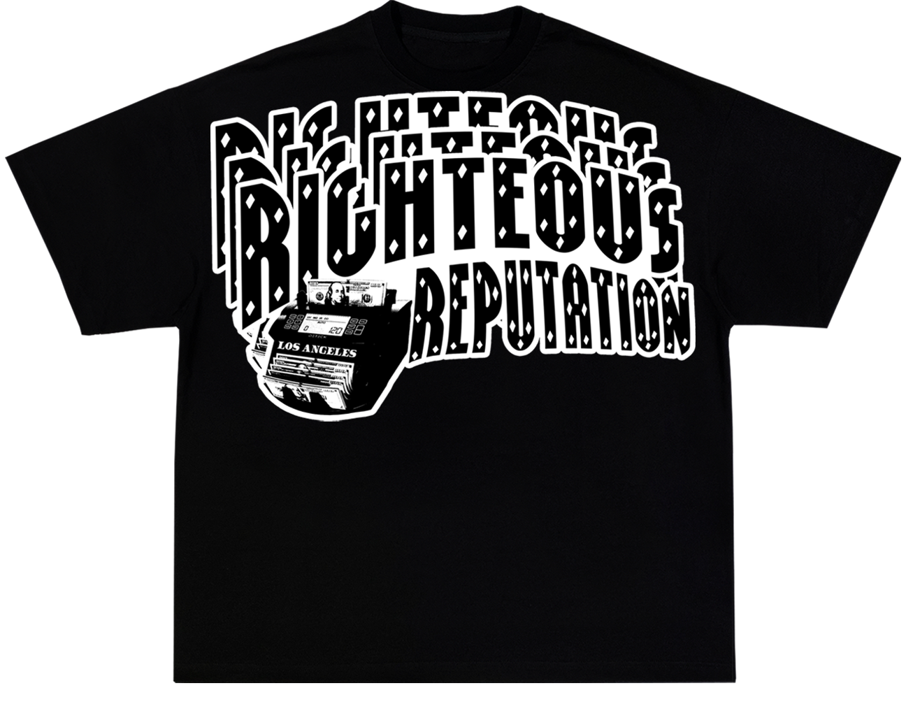 “ORIGINAL PAPER CHASERS” BLACK T-SHIRT