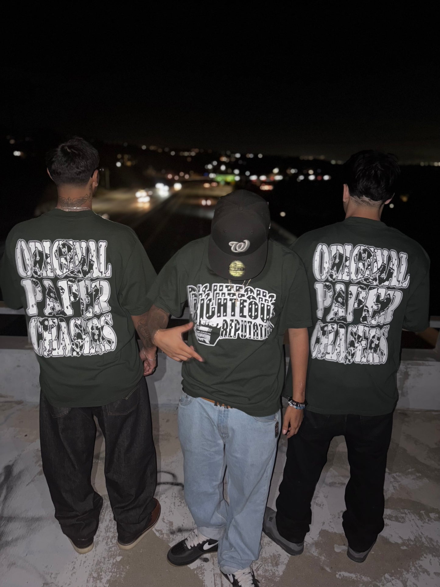 “ORIGINAL PAPER CHASERS” MOSS T-SHIRT