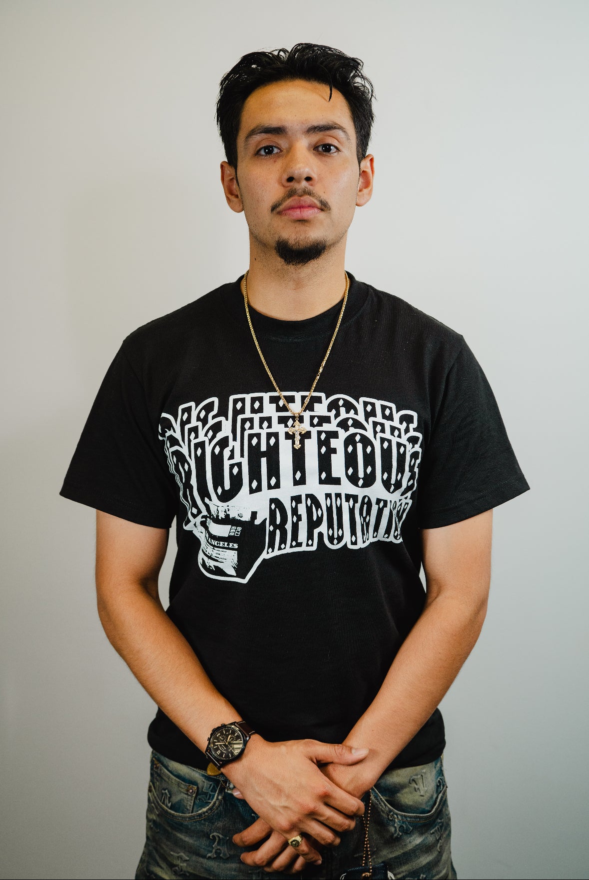 “ORIGINAL PAPER CHASERS” BLACK T-SHIRT