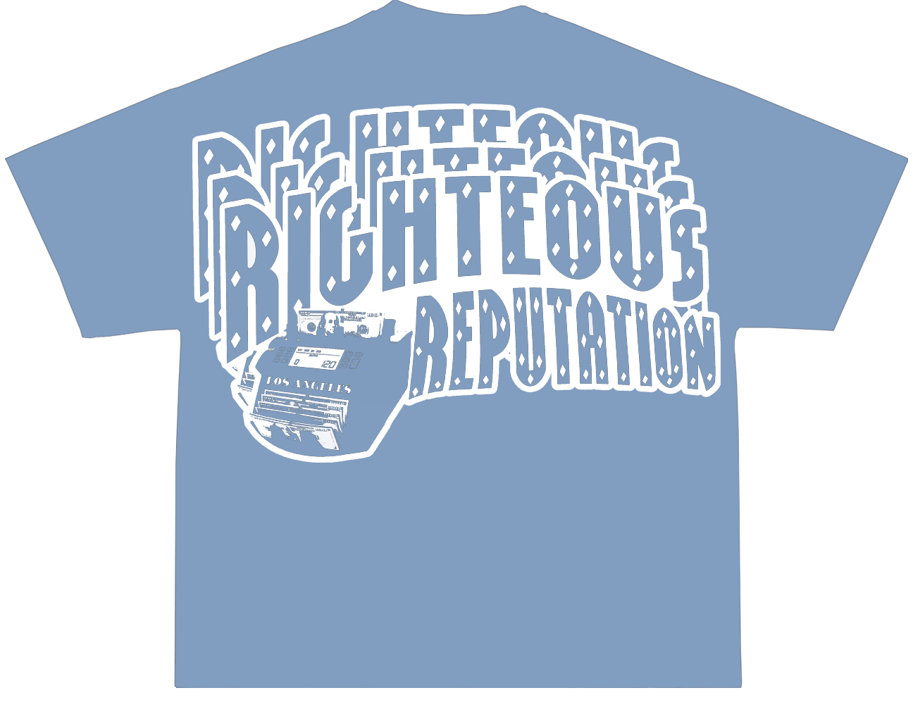 “ORIGINAL PAPER CHASERS” BABY BLUE T-SHIRT