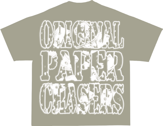 “ORIGINAL PAPER CHASERS” CEMENT T-SHIRT
