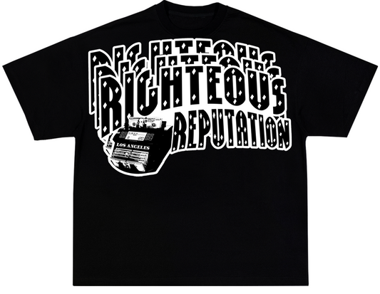 “ORIGINAL PAPER CHASERS” BLACK T-SHIRT