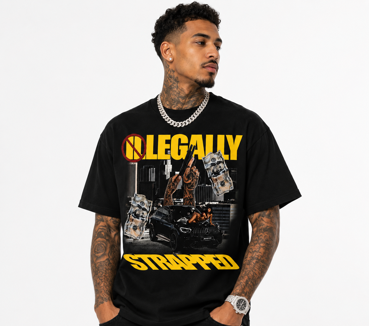 Illegally Strapped Tee