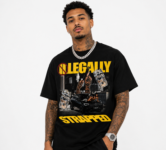 Illegally strapped tee