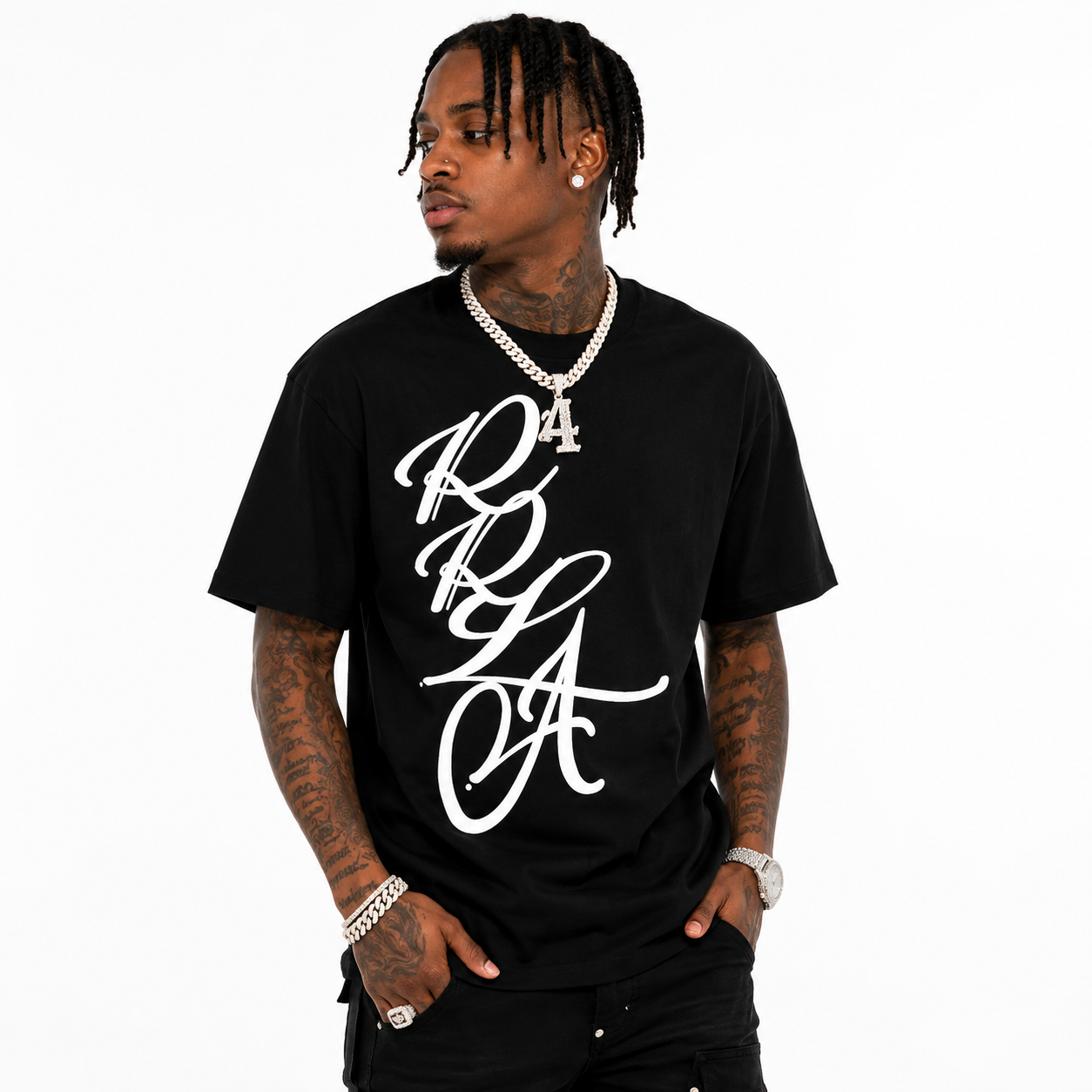 Cursive Tee - Black