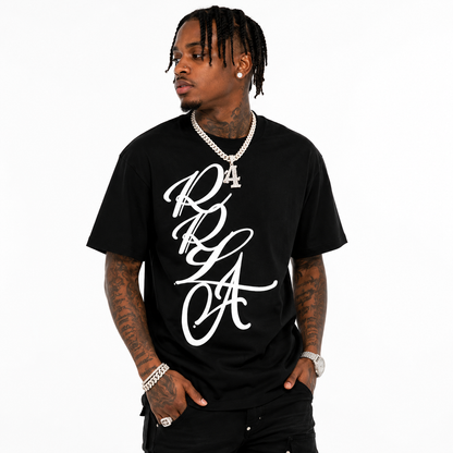 Cursive Tee - Black