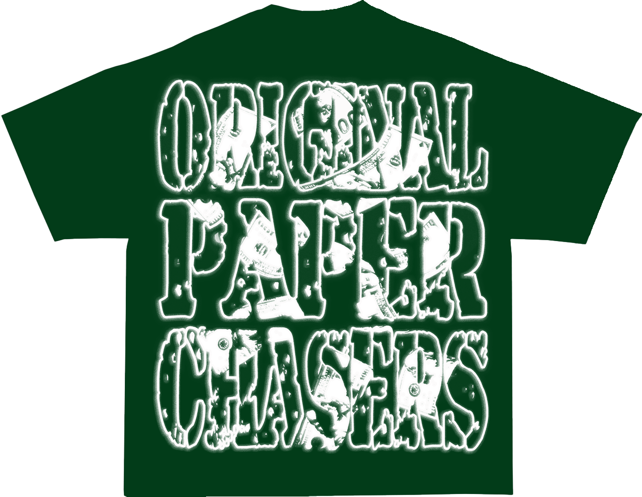“ORIGINAL PAPER CHASERS” MOSS T-SHIRT