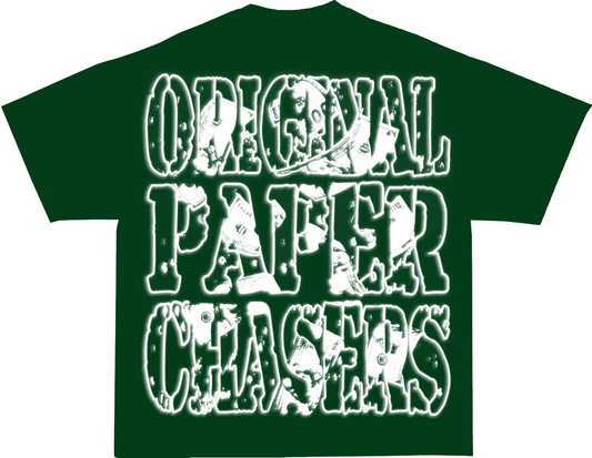 “ORIGINAL PAPER CHASERS” MOSS T-SHIRT