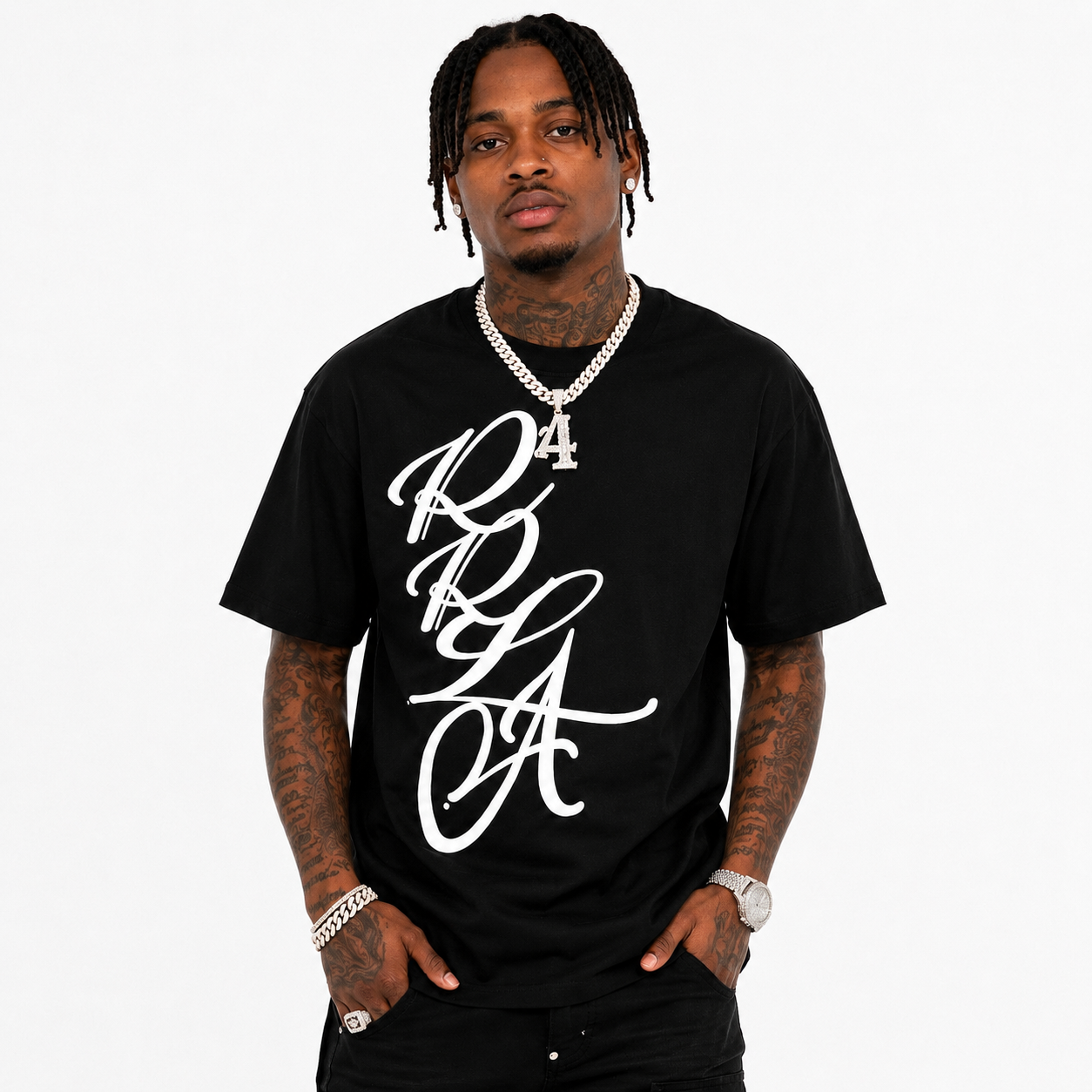 Cursive Tee - Black