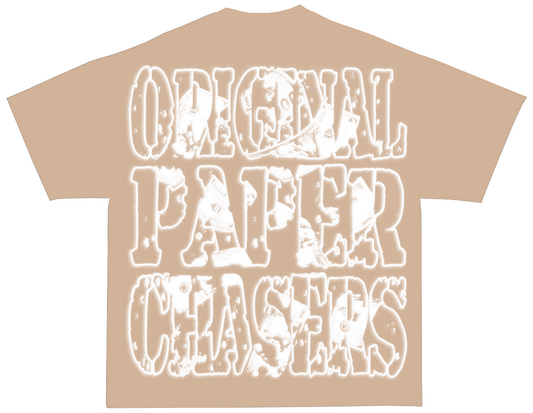 “ORIGINAL PAPER CHASERS” OATMEAL T-SHIRT