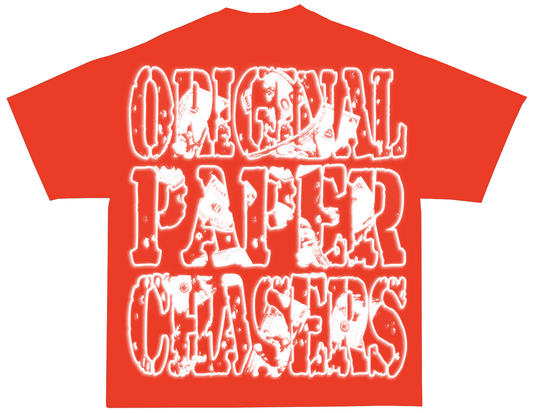 “ORIGINAL PAPER CHASERS”  RED T-SHIRT