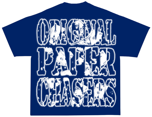 “ORIGINAL PAPER CHASERS” ROYAL T-SHIRT