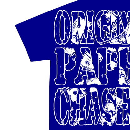 “ORIGINAL PAPER CHASERS” ROYAL T-SHIRT