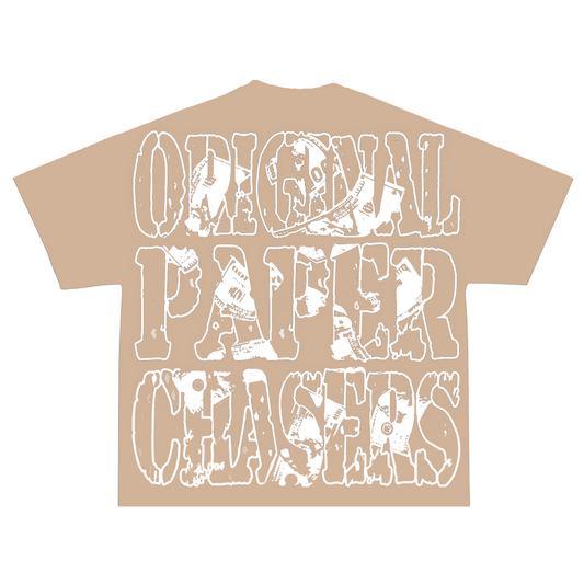 “ORIGINAL PAPER CHASERS” OATMEAL T-SHIRT