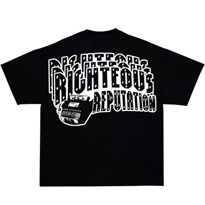 “ORIGINAL PAPER CHASERS” BLACK T-SHIRT